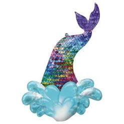 Everything Party 99cm Anagram Mermaid Sequin Tail SuperShape Foil Balloon Balloons