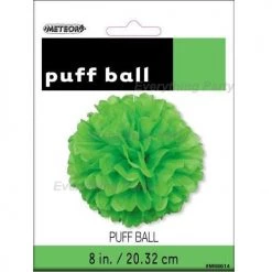 Meteorparty Decorations Decorative Paper Puff Ball - Lime Green