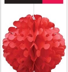 Unique All Birthday Decorative Paper Flutter Ball 20cm - (7 Colours)