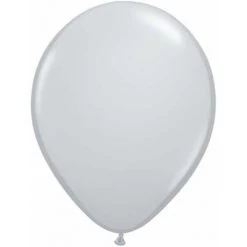 5" Qualatex Plain Latex Balloon - Round Fashion Grey Balloons