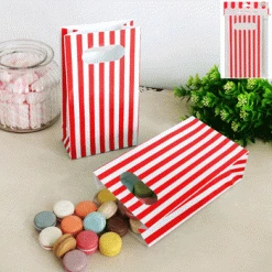 Everything Party All Birthday 6PK Stripe Party Loot Bag (Red, Blue)