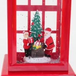 Pacific Wholesale By Event Christmas Telephone Booth Water Lantern With LED Light And Swirling Confetti