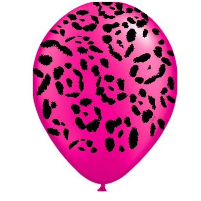 Everything Party 11" Qualatex Leopard Spots Assorted Colour Latex Balloon