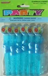 Meteorparty 6Pk Bubble N Wand - Blue