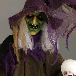 Everything Party By Event 183cm Halloween Animated Hanging Witch With Shaking Body, Sound & Lights