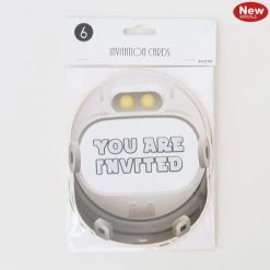 Everything Party All Birthday 6pk Space Astronaut Helmet Party Invitation Cards