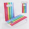 Everything Party All Birthday 6pk Rainbow Stripe Paper Party Loot Bags