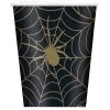Everything Party 8pk Halloween Black & Gold Spider Web Paper Cups By Event