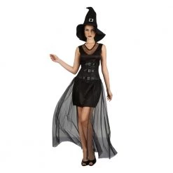 Cut Price Adult - Halloween Black Witch Costume