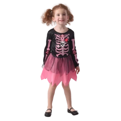 Everything Party Halloween - Toddler Pink Skeleton Costume