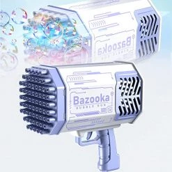 Everything Party 69 Holes Bazzoka Super Bubble Gun With Lighting Effects