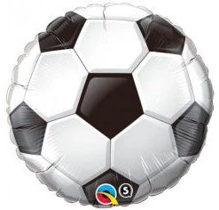 Everything Party Balloons 18" Qualatex Foil Soccer Ball Balloon