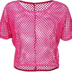 Everything Party Fishnet Top Short Sleeves (7 Colours) Costume
