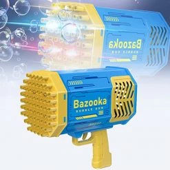 Everything Party 69 Holes Bazzoka Super Bubble Gun With Lighting Effects