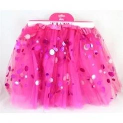 Everything Party Party Accessories Hot Pink Tutu With Spotted Tulle