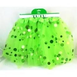 Everything Party Green Tutu With Spotted Tulle
