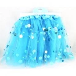 Everything Party Light Blue Tutu With Spotted Tulle