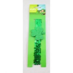 Everything Party By Event St Patrick's Day - Green Sequin Headband With Glitter Shamrock