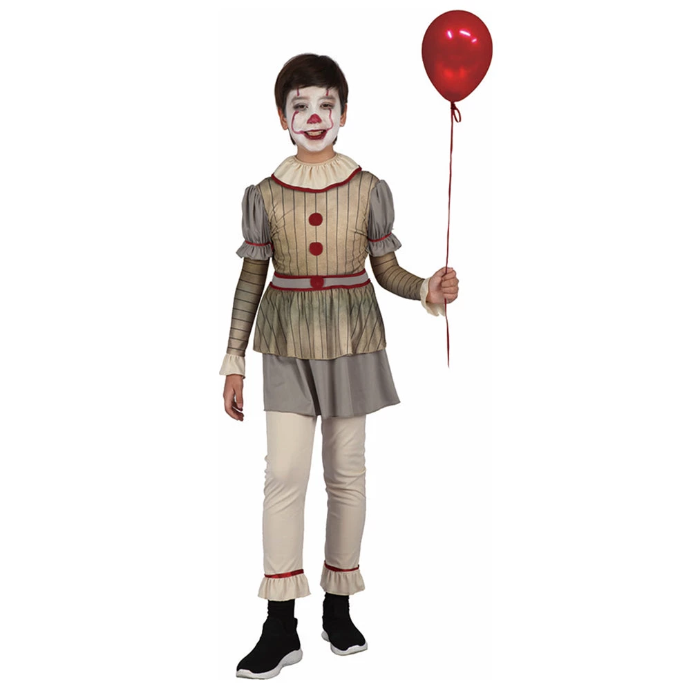 Everything Party Kids - Halloween Creepy Clown IT Costume
