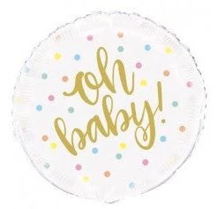 KALEIDOSCOPE 18" Oh Baby General Foil Balloon