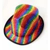 Trademart Rainbow Sparkly Fedora Hat