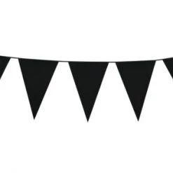 Everything Party General Decoration 10m Black Flag Bunting