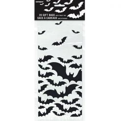 Everything Party 20pk Halloween Black Bats Cello Bags By Event