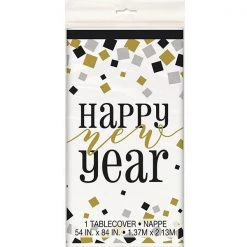 Everything Party By Event Happy New Year Plastic Tablecover