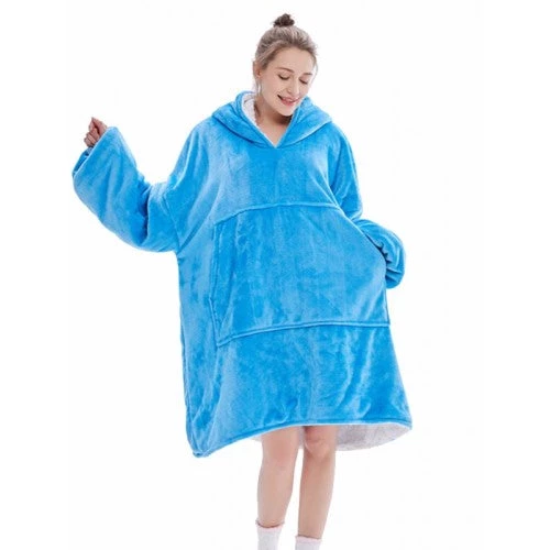 Everything Party Unisex Hoodie Blanket - Sky Blue Costume