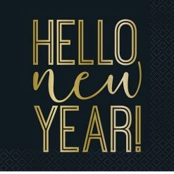 Unique By Event 16pk Happy New Year Napkins 2ply