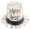 Everything Party By Event Black, Gold & Silver Foil Stamped Happy New Year Top Hat
