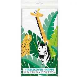 Unique All Birthday Animal Safari Printed Rectangle Tablecloth