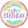 Everything Party Balloons 18" Qualatex Rainbow Happy Birthday Foil Balloon