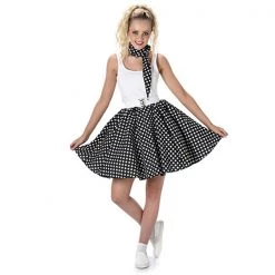 Everything Party Adult Deluxe 1950's Black Polka Dot Costume