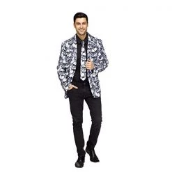 Everything Party Adult - Skull Jacket With Skull Tie Costume