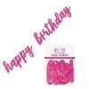 Everything Party Happy Birthday Prismatic Pink Foil Script Jointed Banner 83.8cm (2.75')