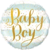 Betallic Balloons 18" Qualatex Baby Boy Foil Balloon