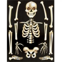 Everything Party Halloween Skeleton Window Clings