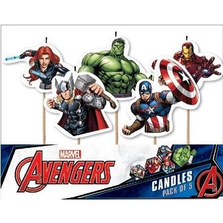 Everything Party 5pk Marvel Avengers Birthday Candles