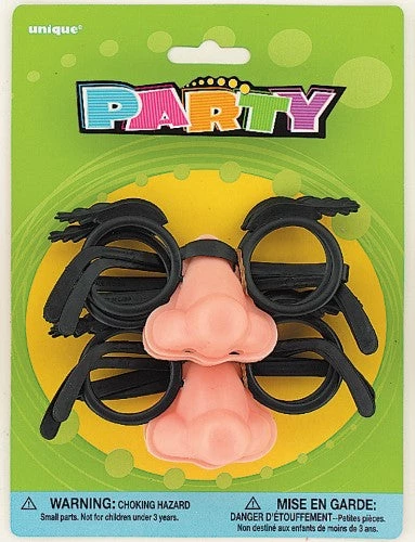 Everything Party Party Accessories 4pk Funny Noses & Glasses