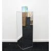 Hayden Agency All Birthday Party Hire - Silver Mirror Acrylic Plinth 90cm Square