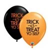 11" Qualatex Printed Simply Trick Or Treat Yo Self Latex Balloon
