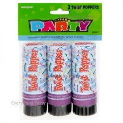 Meteorparty 3pk Twist Party Popper