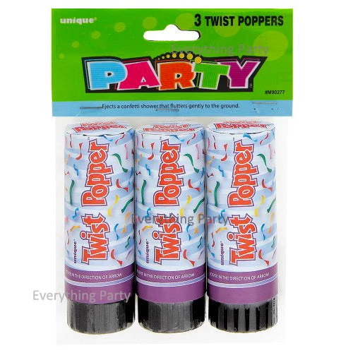 Meteorparty 3pk Twist Party Popper