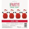 Everything Party By Event 4pk Mini Santa Honeycombs Decoration