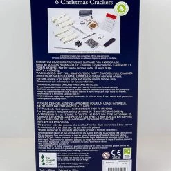 Artwrap Tom Smith 6 Traditional Christmas Crackers Silver & Gold & Rose Gold Dinner Cube