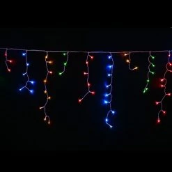 SENY 200 Super Bright Extra Long LED Icicle String Lights 13.5m - Multi Colour