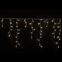 SENY By Event 200 Super Bright Extra Long LED Icicle String Lights 13.5m - Warm White