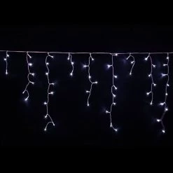 SENY By Event 500 Super Bright Extra Long LED Icicle String Lights 25m - White