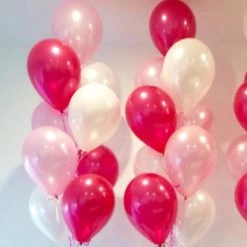 11" Qualatex Plain Latex Balloon - Round Pearl Magenta